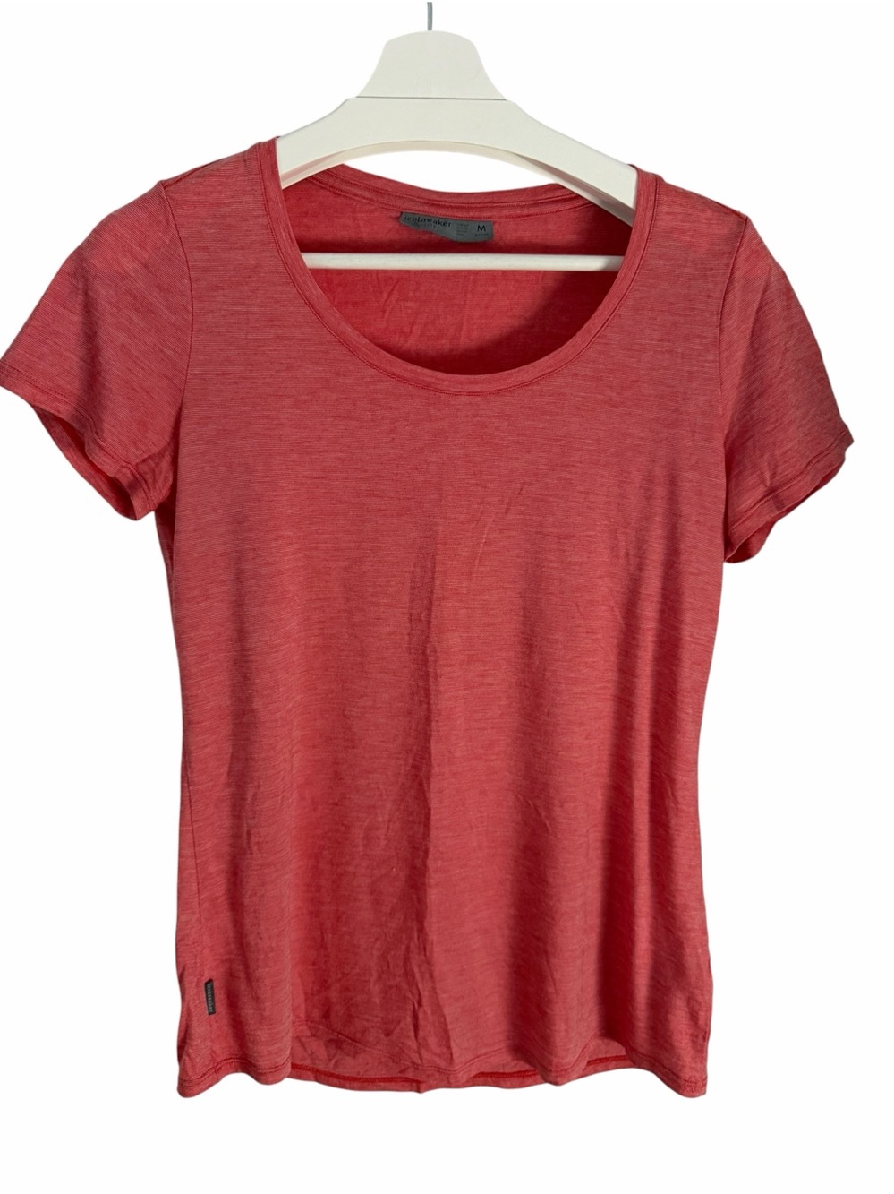 ICEBREAKER Coral Merino Cool-Lite Wool Blend Short Sleeve Tee size M